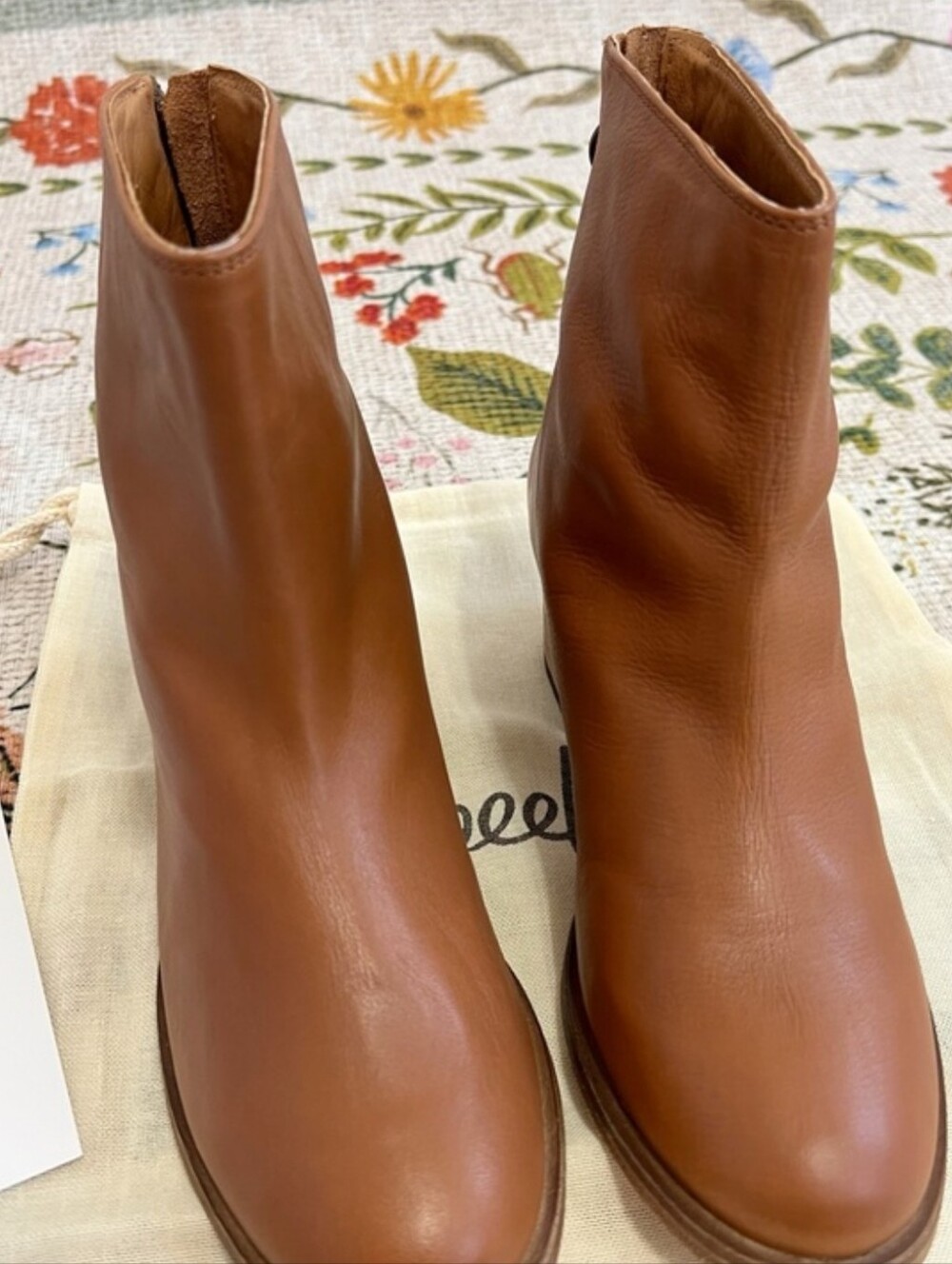 New In Box Anthropologie Beek Pheasant Leather Boots - Picture 6 of 16